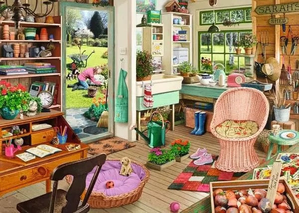 Ravensburger My Haven No 8: The Gardener's Shed 1000 Piece Jigsaw Puzzle
