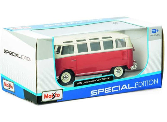 Maisto Volkswagen Van Samba 1:25 1/25 Scale Diecast Model Car Toys M31956