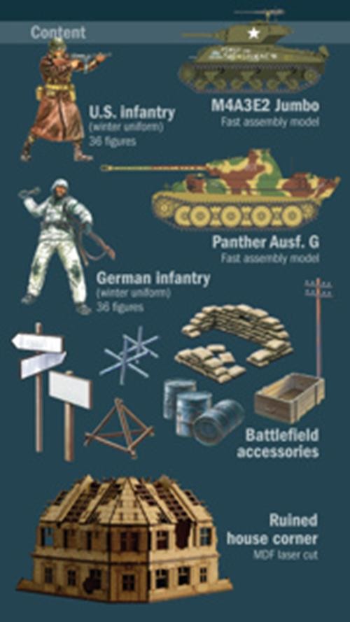 ITALERI 1:72 1/72 Bastogne Siege MDF Version 80th Anniversary Model Kit 6186