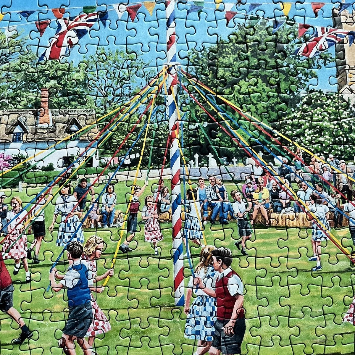 Gibsons Village Celebrations 4 x 500 Piece Jigsaw Puzzle G5051