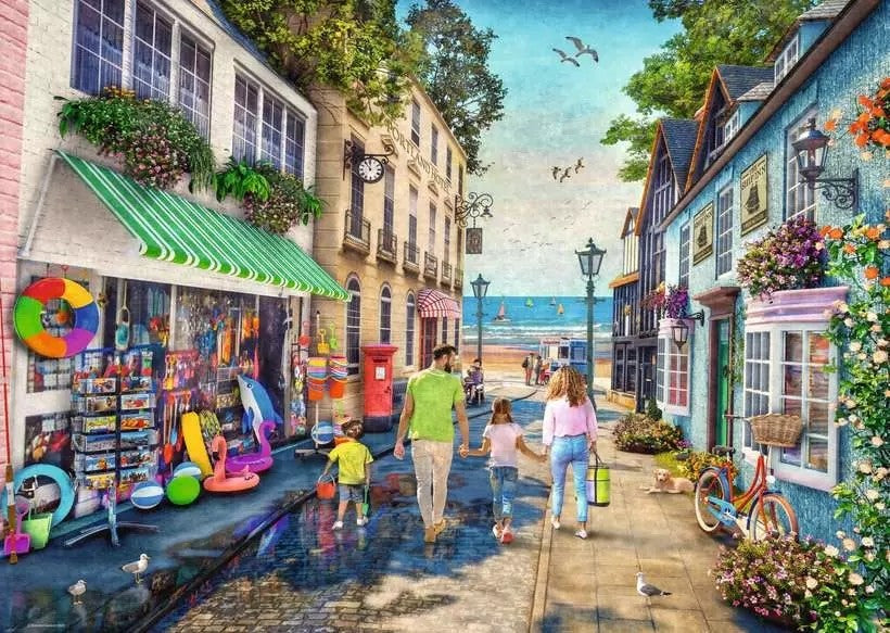 Ravensburger Down The Lane No.3: Seaview Lane 1000 Piece Jigsaw Puzzle Toys