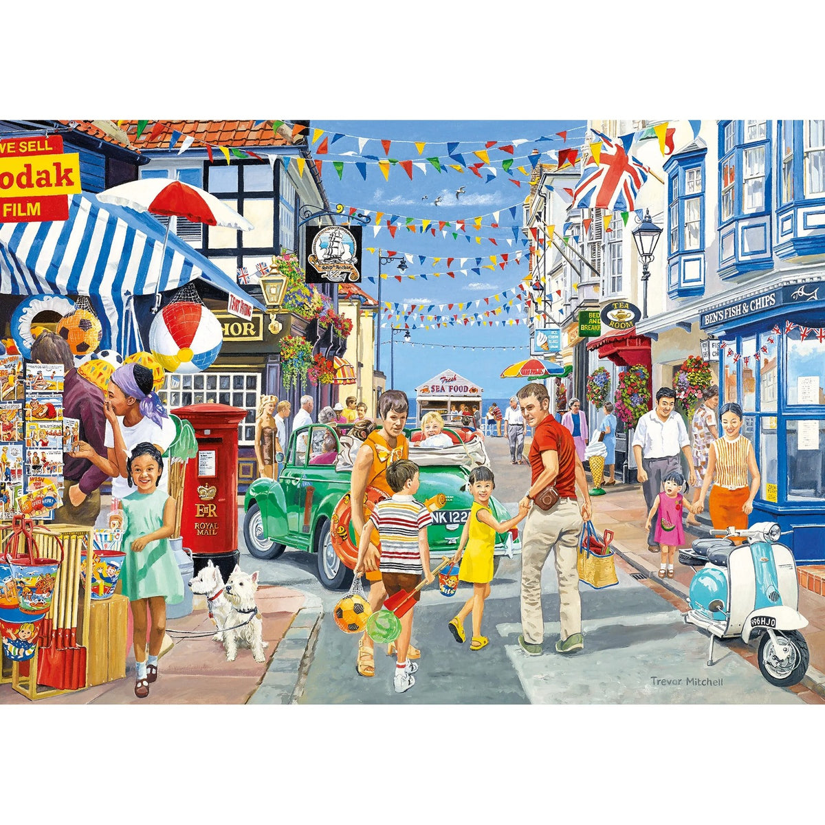 Gibsons Games Wish You Were Here 4 x 500 Piece Jigsaw Puzzle Toys G5059