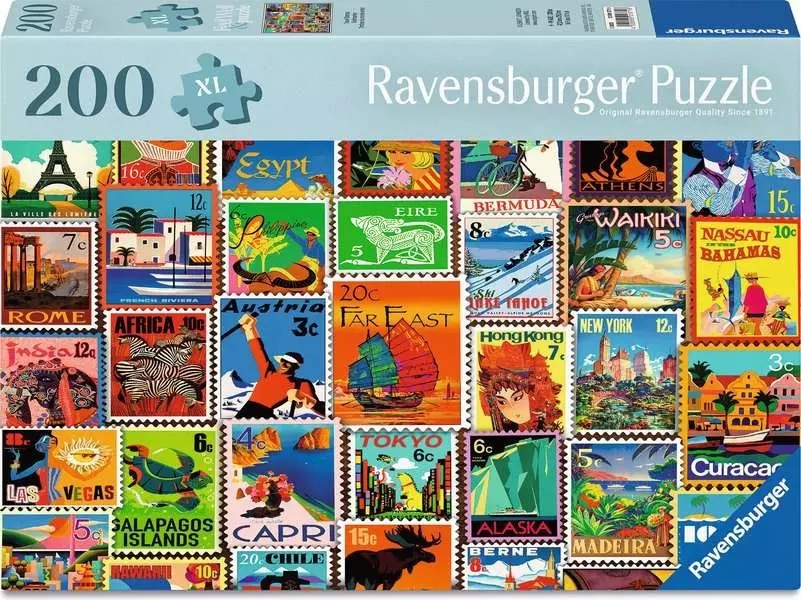 Ravensburger Travel Stamps 200 XL Piece Jigsaw Puzzle Toys