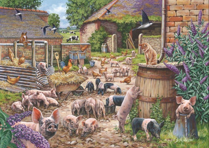 House Of Puzzles Piglet Pandemonium 500 Piece Jjigsaw Puzzle Toys HP0754