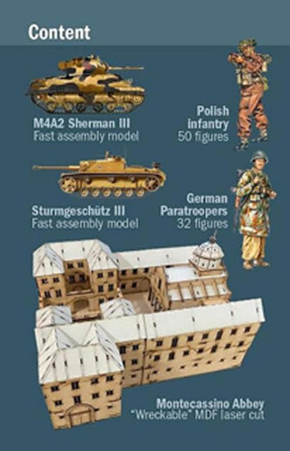 ITALERI 1:72 1/72 Montecassino 1944 - Gustav Line Battle 6198