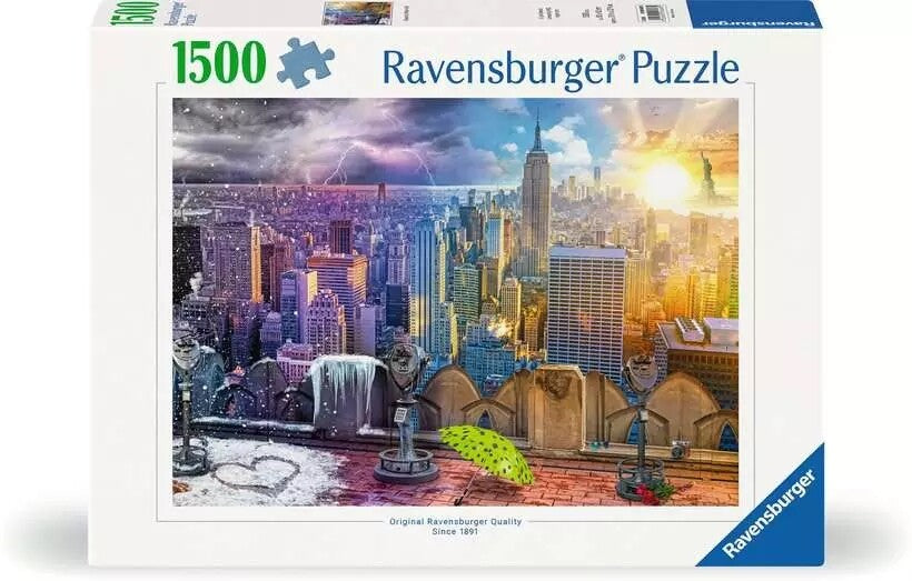 Ravensburger Seasons Of New York 1500 Piece Jigsaw Puzzle Toys