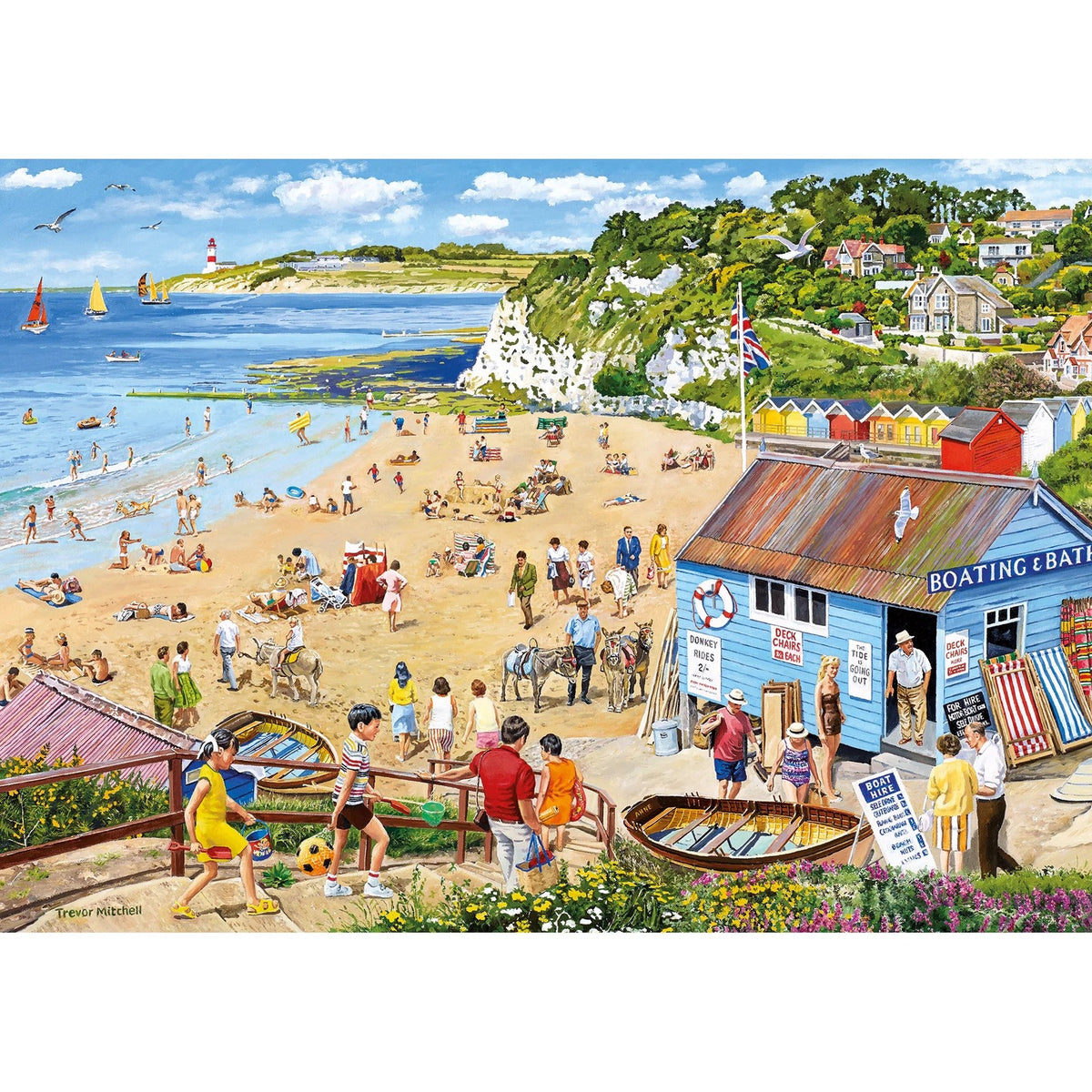 Gibsons Games Wish You Were Here 4 x 500 Piece Jigsaw Puzzle Toys G5059