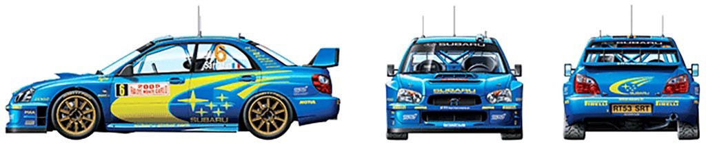 Tamiya Model Kit 1/24 Subaru Impreza WRC Monte Carlo Car Model Kit Toys 24281