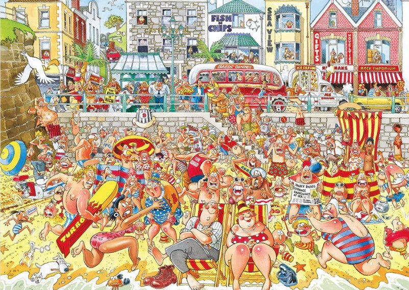 Jumbo Wasgij Retro Original 8 High Tide 1000 Piece Jigsaw Puzzle Toys