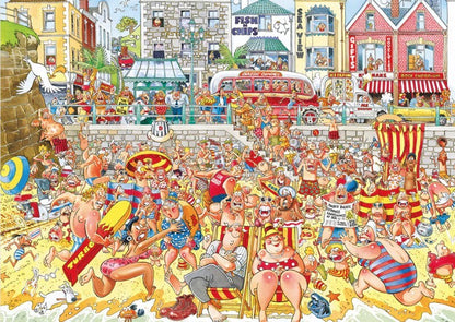 Jumbo Wasgij Retro Original 8 High Tide 1000 Piece Jigsaw Puzzle Toys