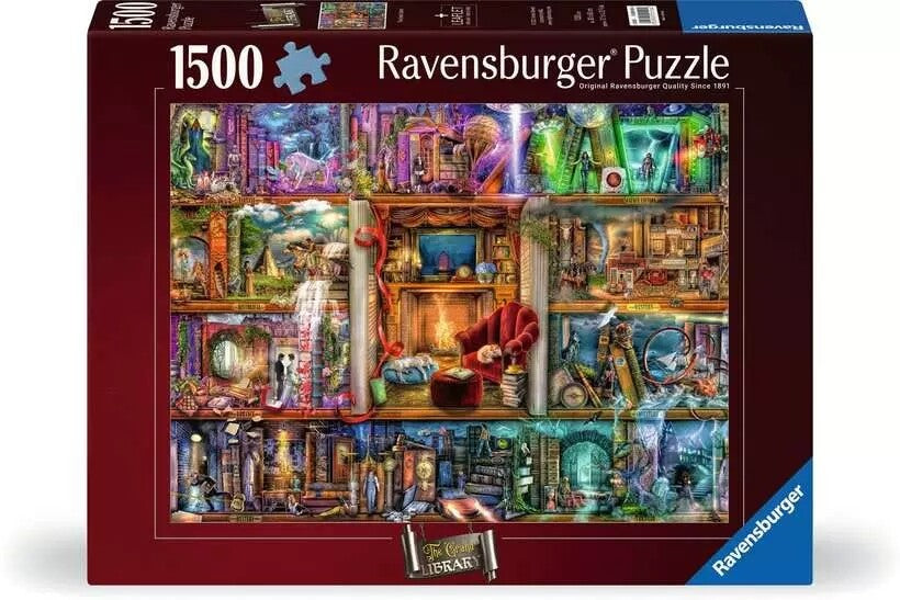 Ravensburger The Grand Library Aimee Stewart 1500 Piece Jigsaw Puzzle Toys