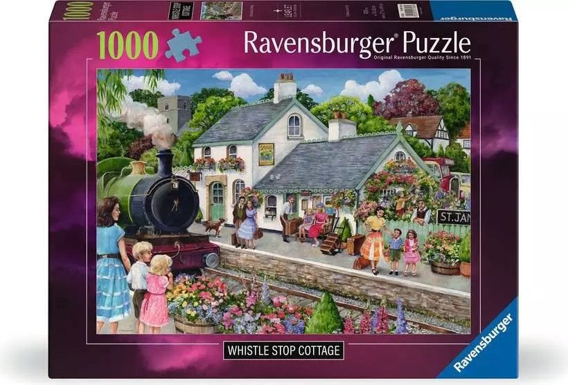 Ravensburger Whistle Stop Cottage 1000 Piece Jigsaw Puzzle