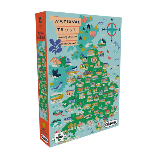Gibsons National Trust Across The Land 1000 Piece Jigsaw Puzzle G7184