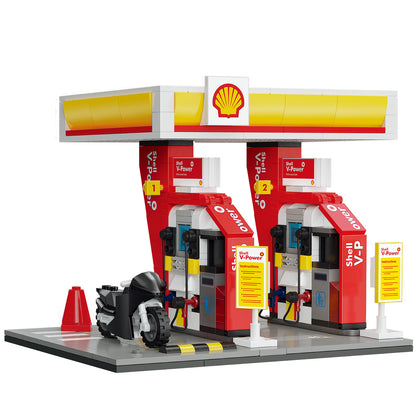 CaDA Building Bricks Shell Retail Station 305 Pieces Model Kit Toys C66028W