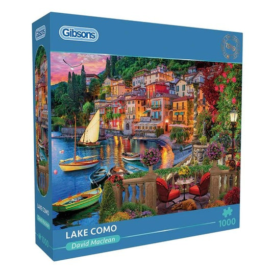 Gibsons Games Lake Como 1000 Piece Jigsaw Puzzle Toys G6387