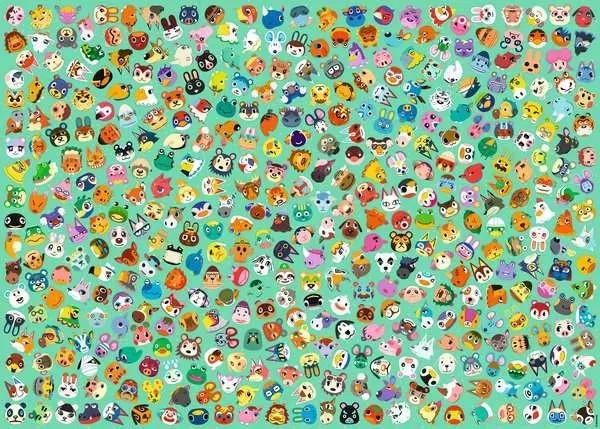 Ravensburger Challenge - Animal Crossing 1000 Piece Jigsaw Puzzle