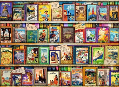 Ravensburger Vintage Travel Guides Aimee Stewart 500 Piece Jigsaw Puzzle Toys
