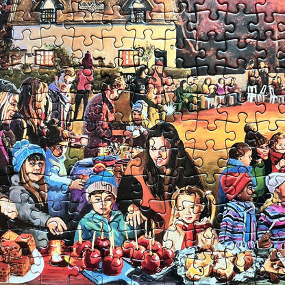 Gibsons Village Celebrations 4 x 500 Piece Jigsaw Puzzle G5051