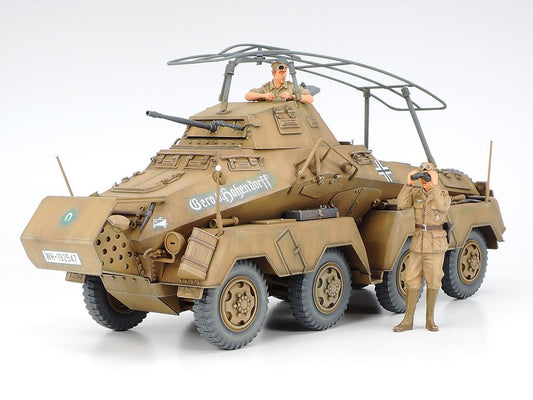 Tamiya 1/35 German Armoured Car Sd.Kfz.232 Africa Corps Model Kit Toys 35297