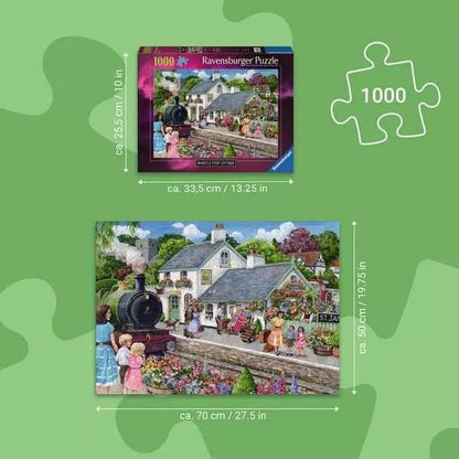 Ravensburger Whistle Stop Cottage 1000 Piece Jigsaw Puzzle