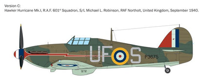 ITALERI 1/48 1:48 Hurricane Mk 1 Aces SCALE MODEL KIT 2838