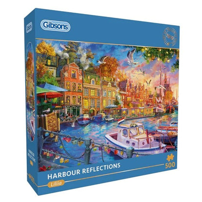 Gibsons Games Harbour Reflections 500 Piece Jigsaw Puzzle Toys G3174