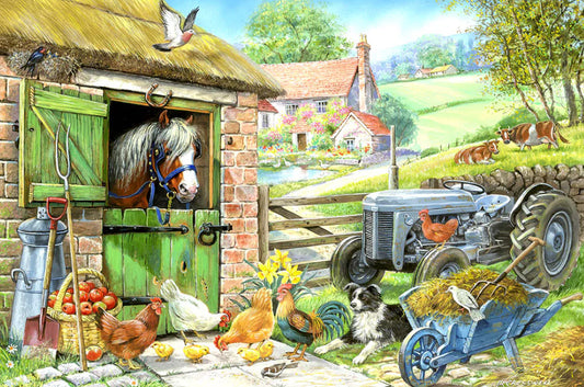 House Of Puzzles Down On The Farm Big 250 Piece Jigsaw Puzzle Toys HP0141