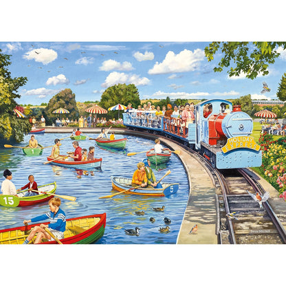 Gibsons Games The Boating Lake 1000 Piece Jigsaw Puzzle Toys G6361