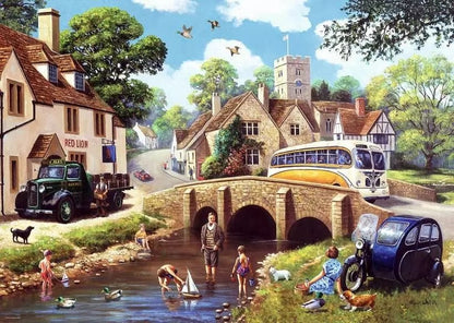 Ravensburger A Day By The River 1000 Piece Jigsaw Puzzle Toys