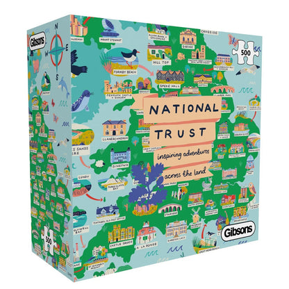 Gibsons National Trust Across The Land 500 Piece Jigsaw Puzzle G3450