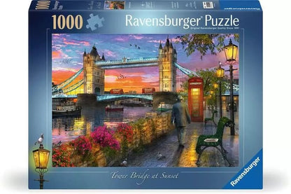 Ravensburger Tower Bridge At Sunset 1000 Piece Jigsaw Puzzle Toys