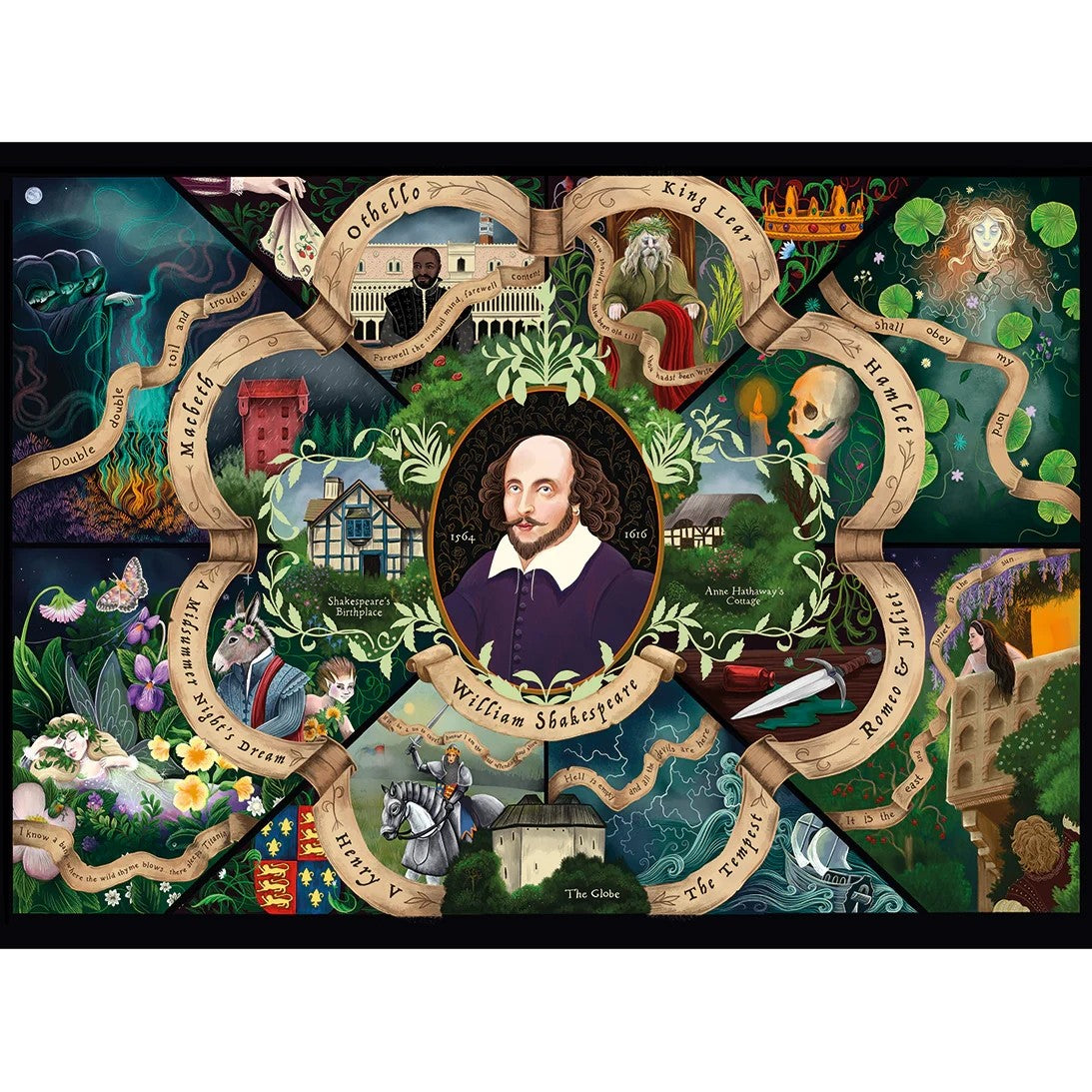 Gibsons Shakespeare 1000 Piece Jigsaw Puzzle G7170