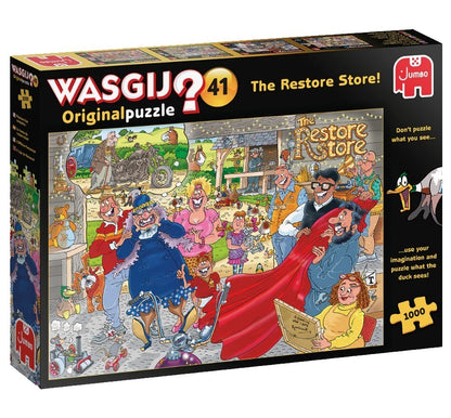 Jumbo Wasgij Original 41 The Restore Store! 1000 Piece Jigsaw Puzzle Toys