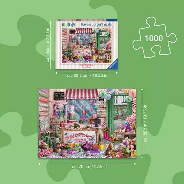 Ravensburger Blossoms Flower Shop 1000 Piece Jigsaw Puzzle