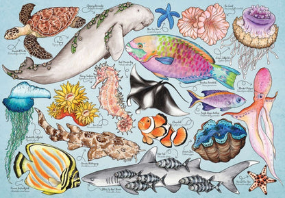 House Of Puzzles Great Barrier Reef Tube 150 Piece Jigsaw Puzzle Toys HP0803