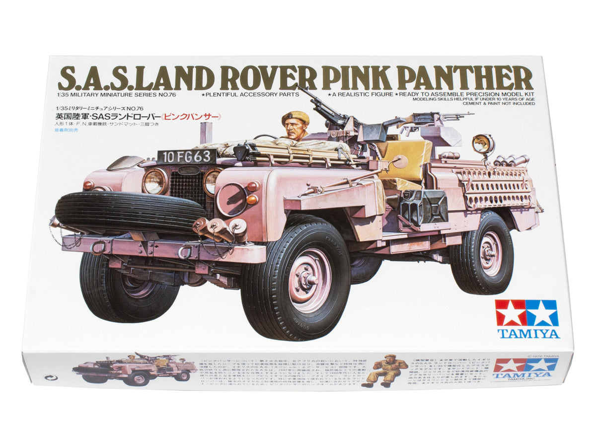 Tamiya Model Kit 1/35 SAS British Pink Panther Vehicle Model Kit Toys 35076