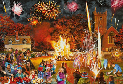 Gibsons Village Celebrations 4 x 500 Piece Jigsaw Puzzle G5051