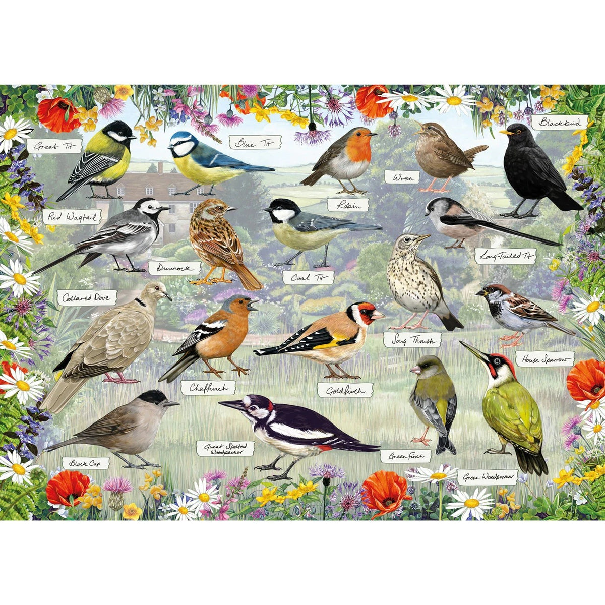 Gibsons Games RSPB Blissful Birds 1000 Piece Jigsaw Puzzle Toys G6469