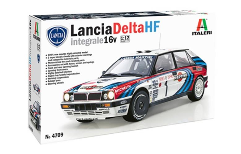 ITALERI 1:12 1/12 Lancia Delta HF Integrale MODEL CAR KIT 4709