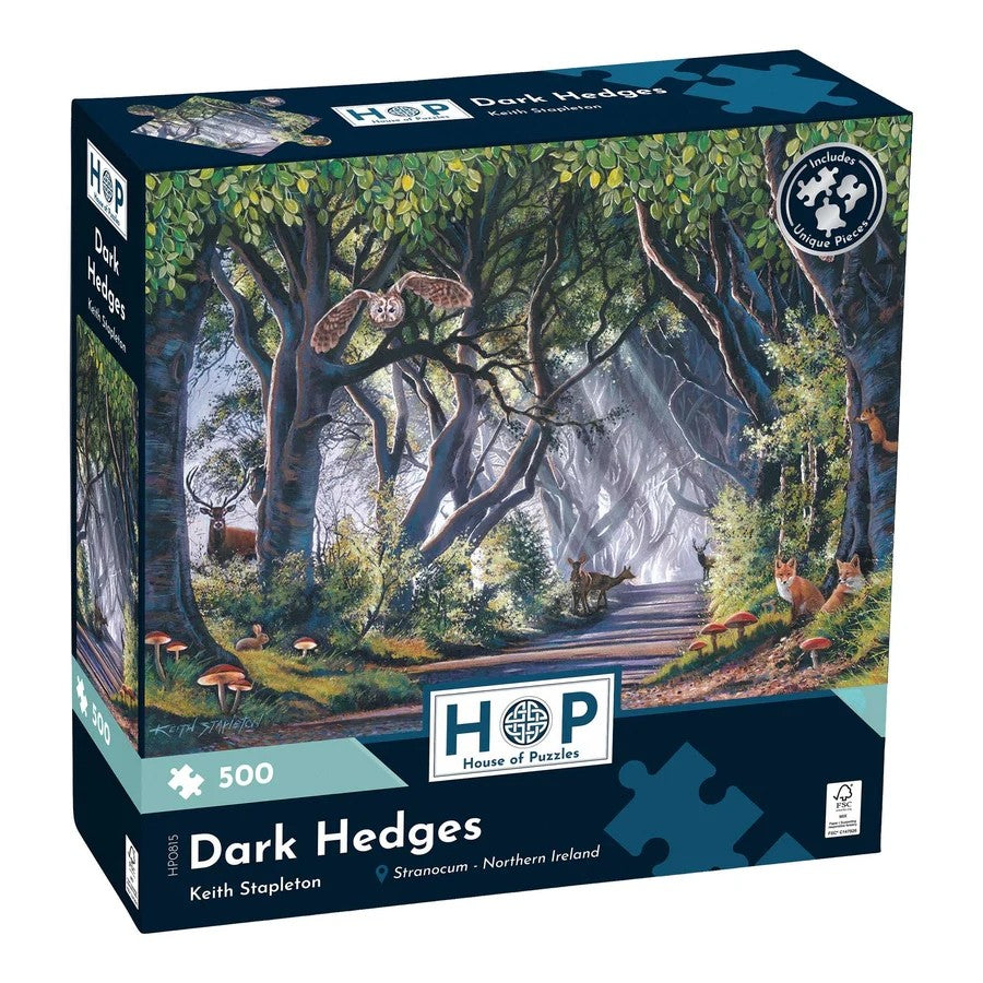 House Of Puzzles Dark Hedges 500 Piece Jigsaw Puzzle Toys HP0815