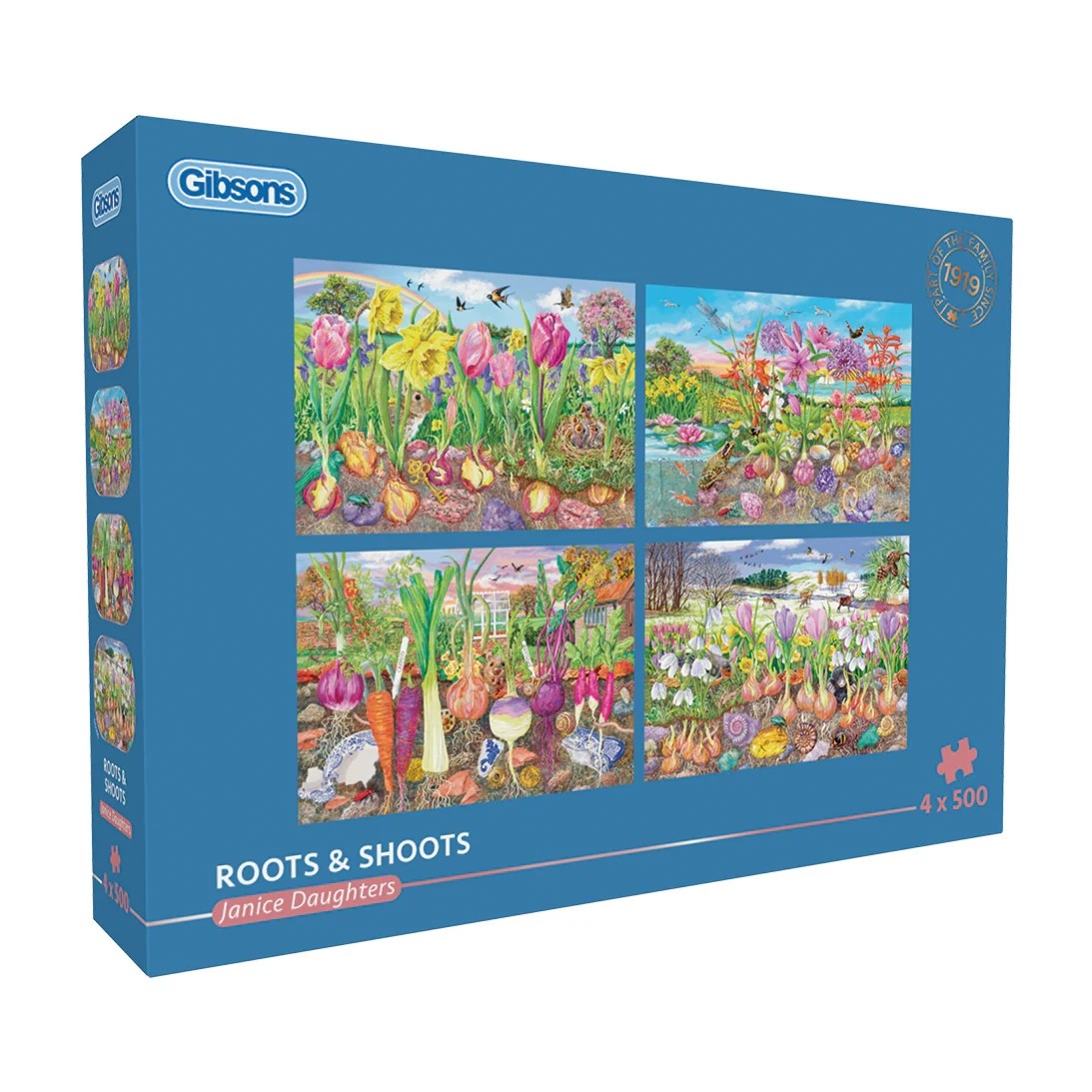 Gibsons Roots & Shoots 4 x 500 Piece Jigsaw Puzzle G5066