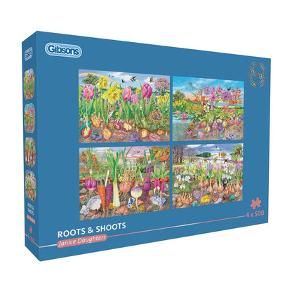 Gibsons Roots & Shoots 4 x 500 Piece Jigsaw Puzzle G5066