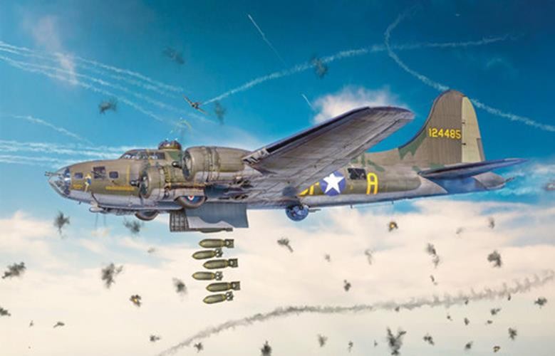 ITALERI 1/72 1:72 B-17F Flying Fortress SCALE MODEL KIT 1487