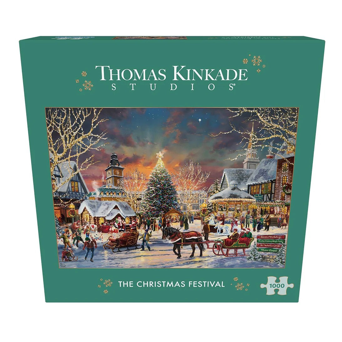 Gibsons Thomas Kinkade: The Christmas Festival 1000 Piece Jigsaw G6446