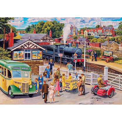 Gibsons Games Treats At The Station 1000 Piece Jigsaw Puzzle Toys G6341