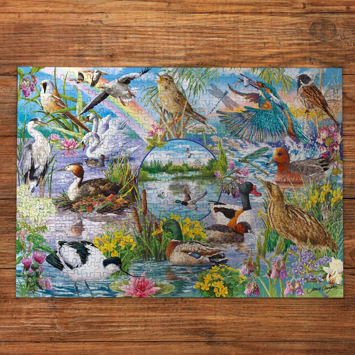 Gibsons Games RSPB Wings In The Wild 4 x 500 Piece Jigsaw Puzzle Toys G5074