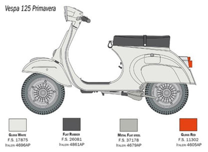 ITALERI 1;9 VESPA 125 PRIMAVERA MODEL KIT 4633
