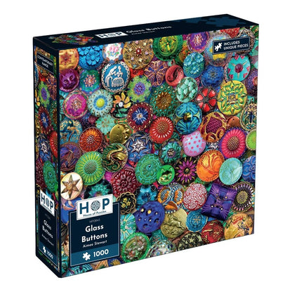 House Of Puzzles Glass Buttons 1000 Piece Jigsaw Toys HP0845