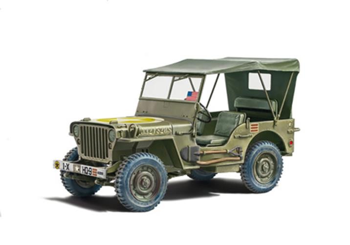 ITALERI 1:24 1/24 Willys Jeep MB SCALE MODEL KIT 3635