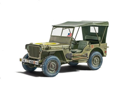 ITALERI 1:24 1/24 Willys Jeep MB SCALE MODEL KIT 3635